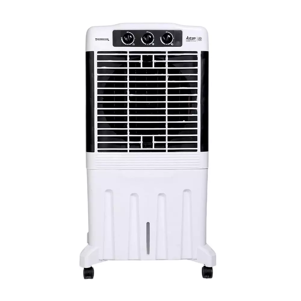 THERMOCOOL Aston Tower 95 L Desert Air Cooler with Caster Wheel White