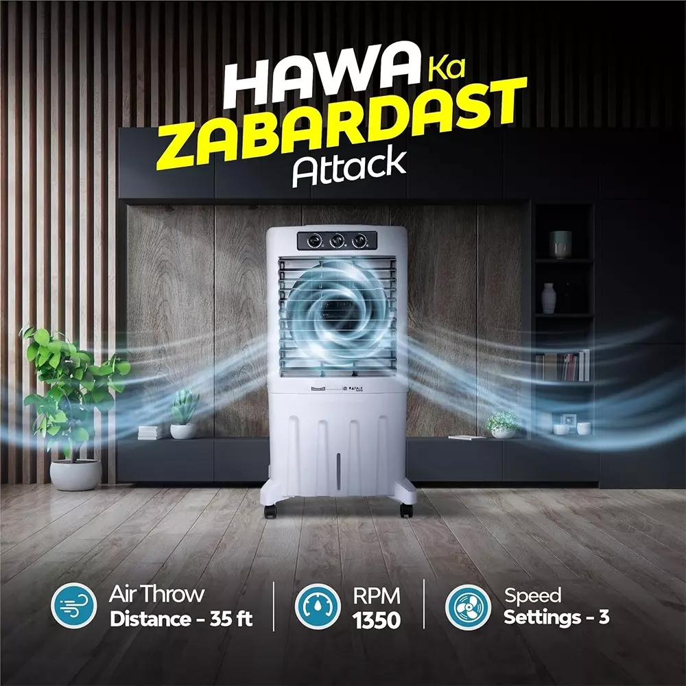 summercool-rafale-tower-95-l-desert-air-cooler-knob-control-honeycomb-cooling-pads-off-white