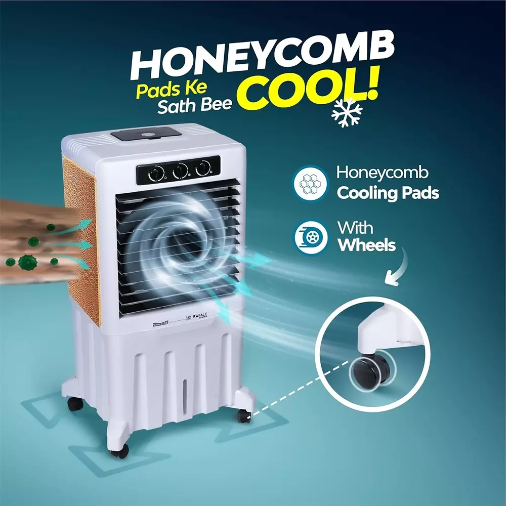 summercool-rafale-tower-95-l-desert-air-cooler-knob-control-honeycomb-cooling-pads-off-white