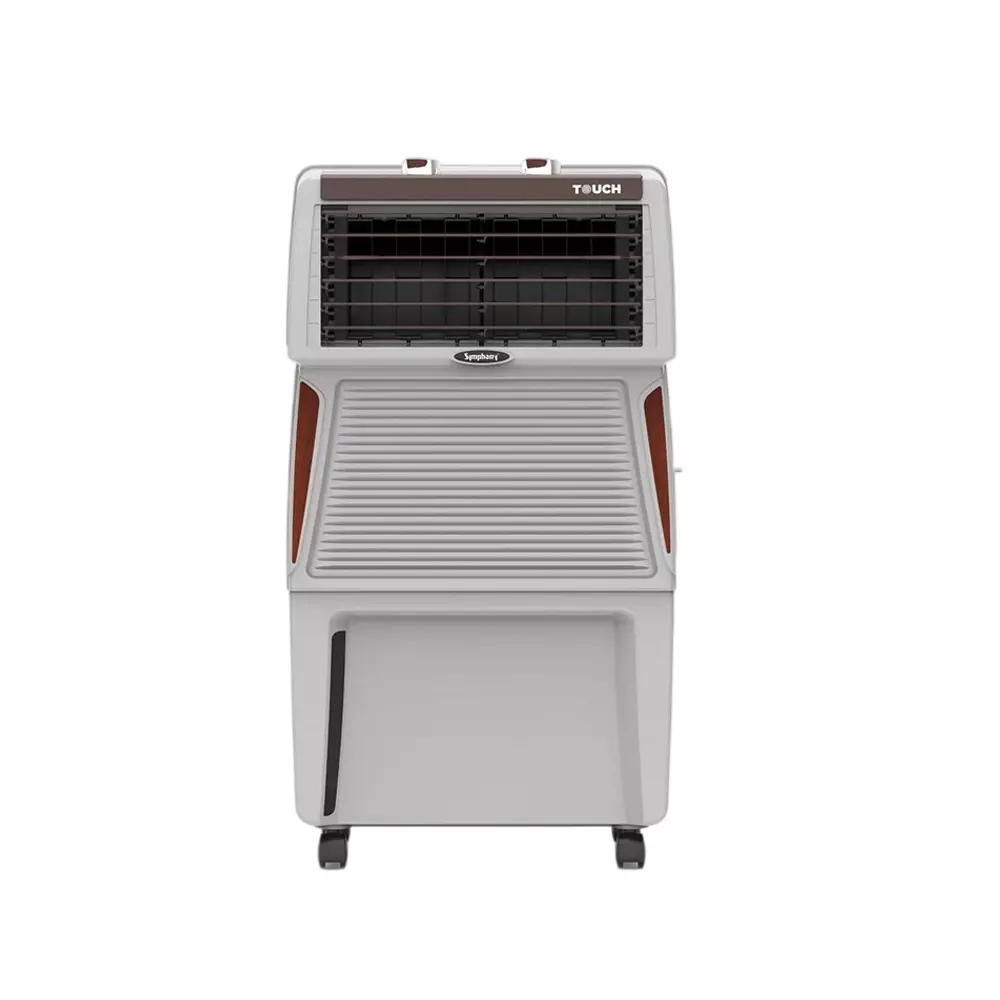 Symphony Air Cooler 180 W Power Electric 37 L Tank Capacity Brown & White 470x350x810 mm Knob Control for Home & Office, TOUCH 40