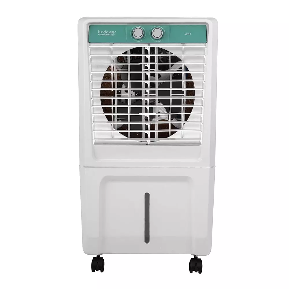 Hindware Smart Appliances 48 L Personal Air cooler Freestanding White & Teal, Xeno