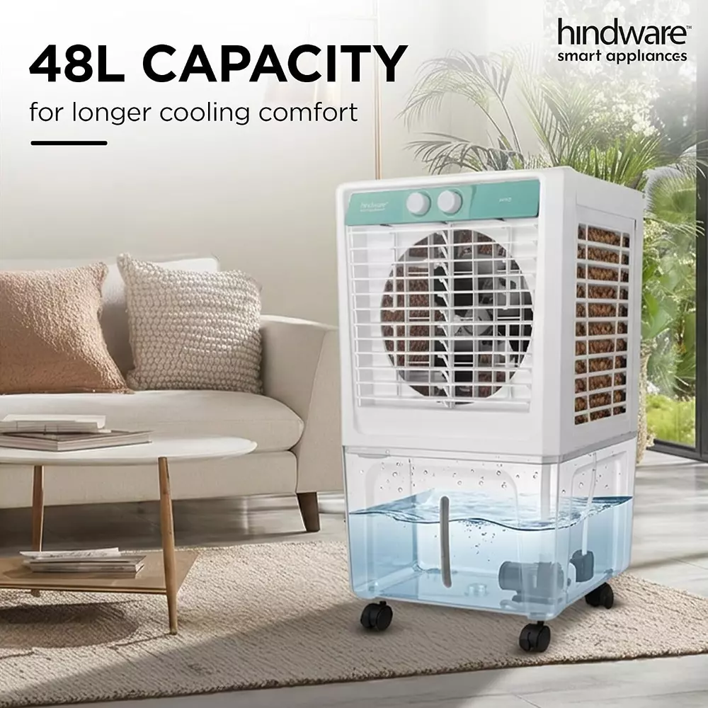 hindware-48-l-personal-air-cooler-freestanding-white-teal-xeno
