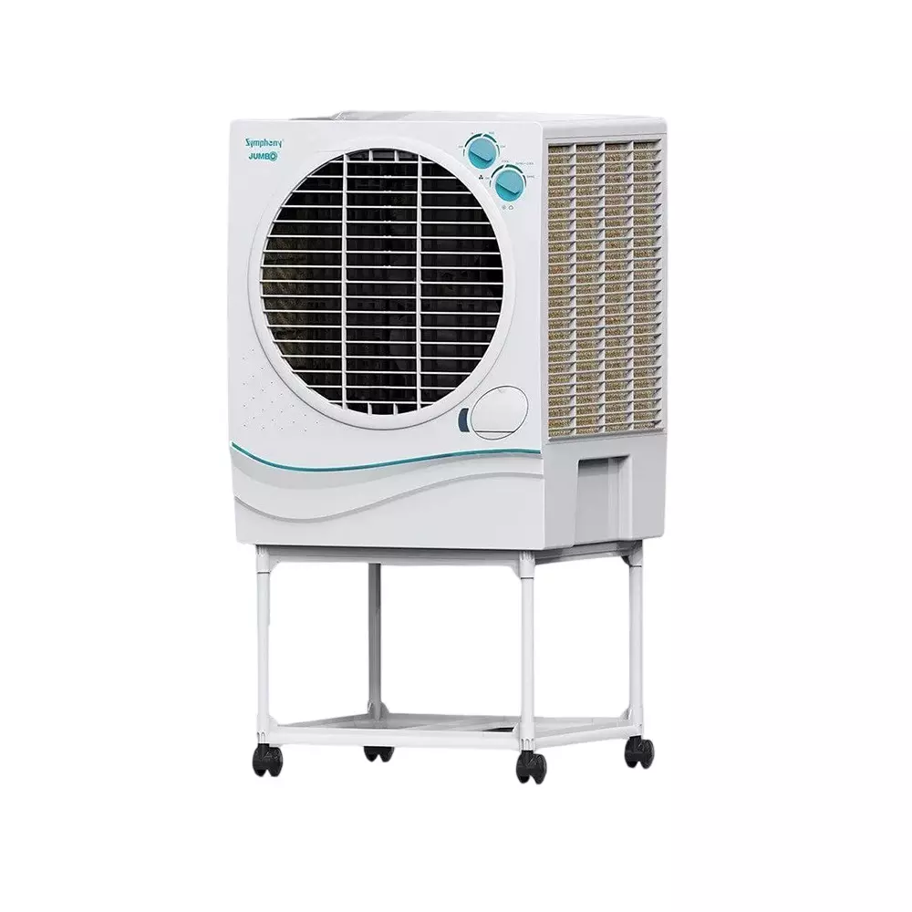 Symphony Jumbo 70 Desert Air Cooler with Trolley 70 L White