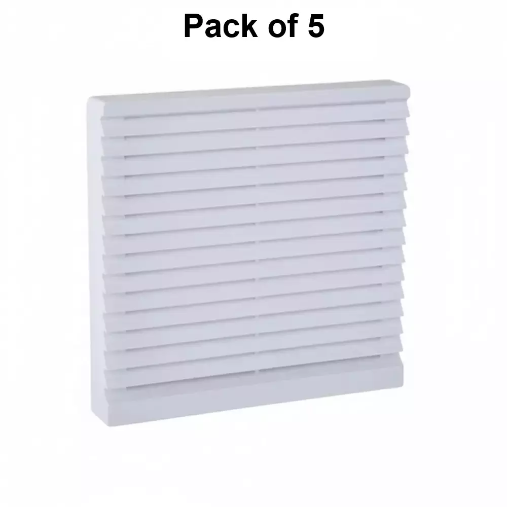 Elettro Air Vent Fan Filter VP-5 Nos. Halogen Free ABS Body Screw Fit, Size 238 x238 mm, ETAV-05 VP (Pack of 5)