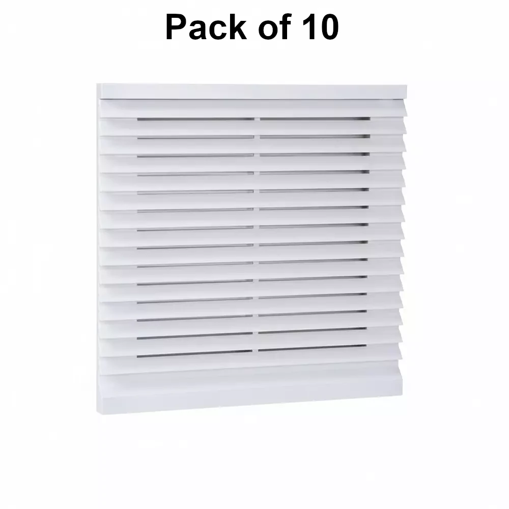 Elettro Air Vent Fan Filter VP-10 Nos. Halogen Free ABS Body Snap Fit, Size 147 x147 mm, ETAV-02 VP (Pack of 10)