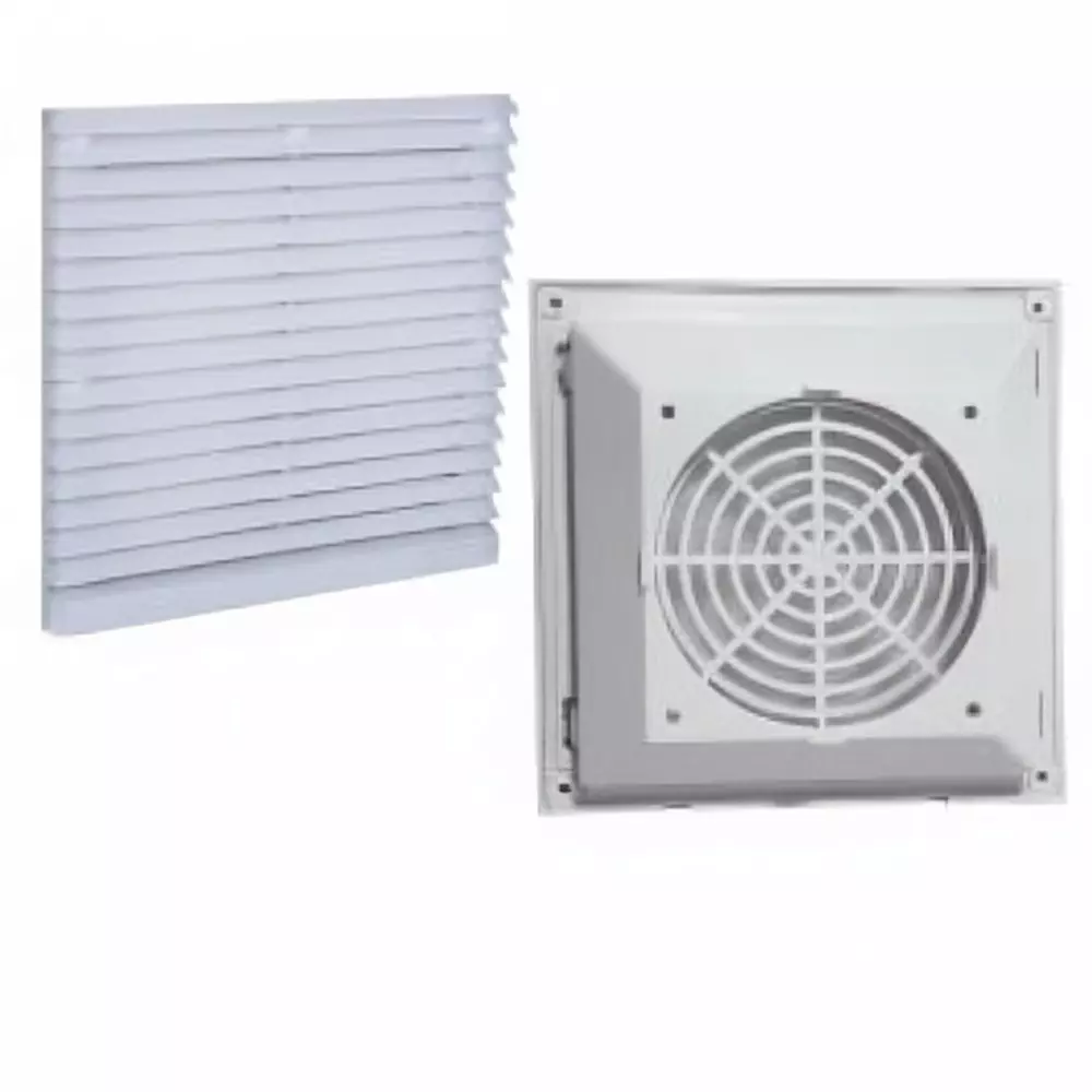 Elettro Air Vent Fan Filter Doom Type Halogen Free ABS Body, Size 255 x255 mm, ETAV-255/DT