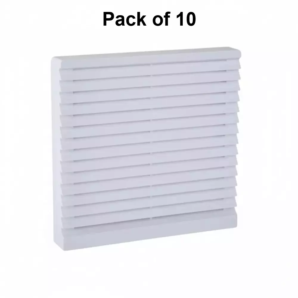Elettro Air Vent Fan Filter VP-10 Nos. Halogen Free ABS Body Screw Fit, Size 184 x184 mm, ETAV-03 VP (Pack of 10)