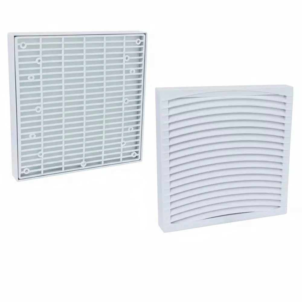 Elettro Air Vent Fan Filter Premium Series Oval Design Halogen Free ABS Body Screw Fit, Size 238x238 mm, ETAV-238/8