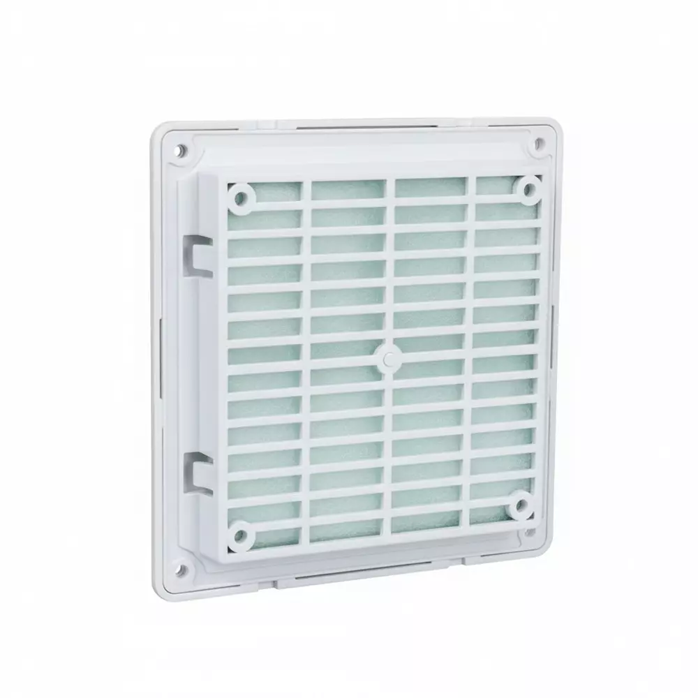 Elettro Air Vent Fan Filter Premium Series Oval Design Halogen Free ABS Body Snap Fit, Size 150x150 mm, ETAV-150/SF-4