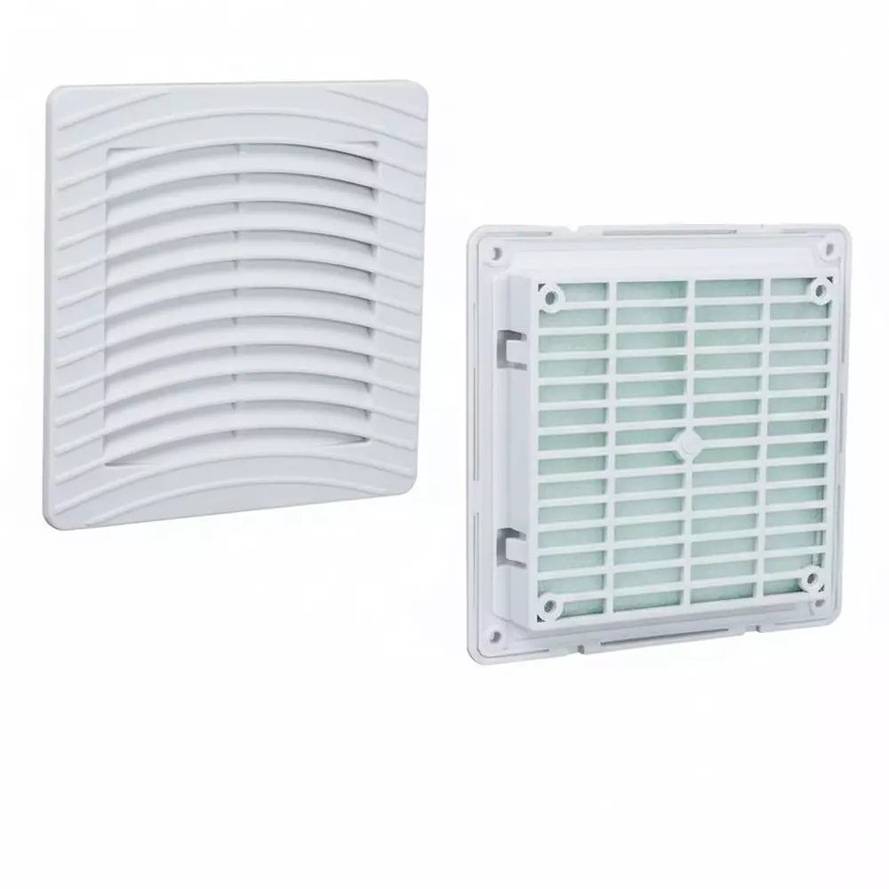 Elettro Air Vent Fan Filter Premium Series Oval Design Halogen Free ABS Body Snap Fit, Size 150x150 mm, ETAV-150/SF-4