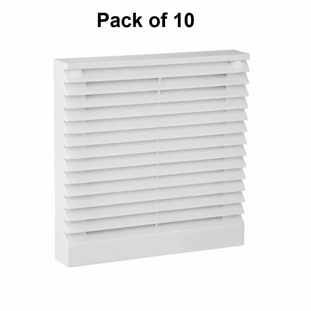 Elettro Air Vent Fan Filter VP-10 Nos. Halogen Free ABS Body Screw Fit, Size 130 x130 mm, ETAV-01 VP (Pack of 10)