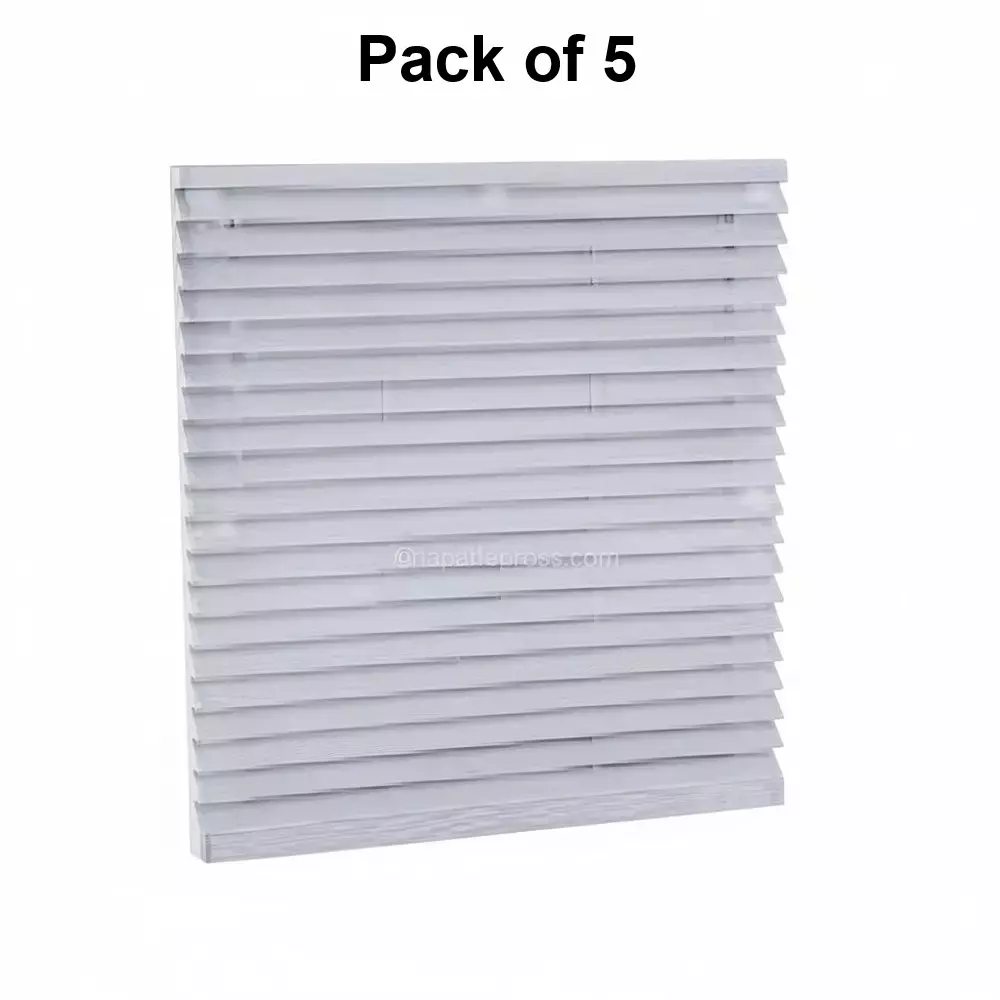 Elettro Air Vent Fan Filter VP-5 Nos. Halogen Free ABS Body Snap Fit, Size 255 x255 mm, ETAV-06 VP (Pack of 5)