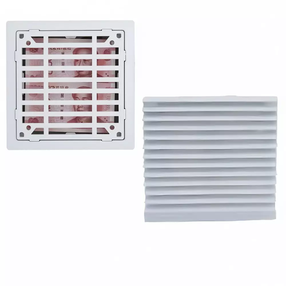 Elettro Air Vent Fan Filter Oval Design With EPDM Gasketing, Snap Fit Size 117x117 mm, ETAV-117/SF-3/3.5EG