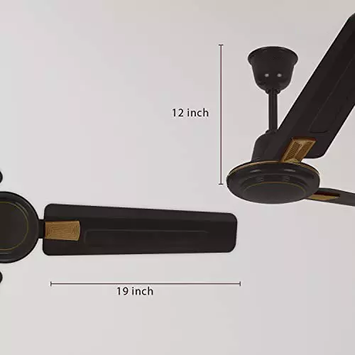 RR Signature RAPID DECO Ceiling Fan Velvet Brown 1200 mm Sweep 400 RPM