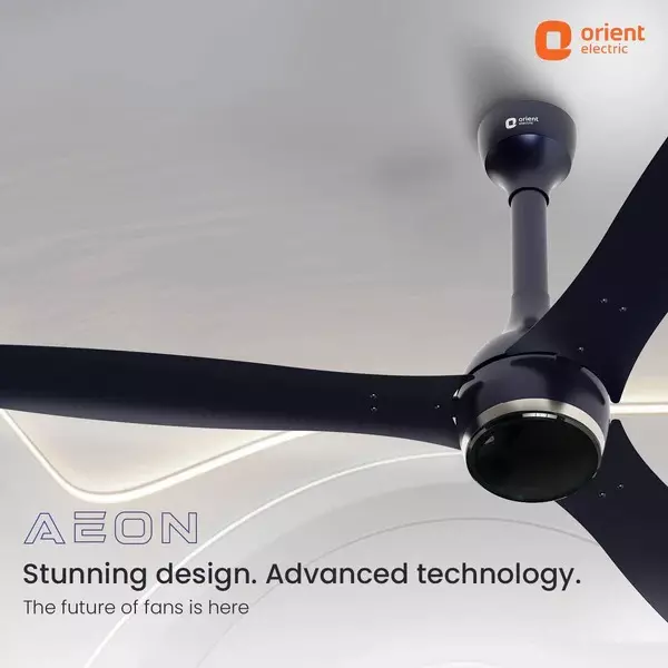 Orient BLDC Premium Aeon Antidust Ceiling Fan with Remote Knight Blue 1200 mm 32 W 3 Blades 350 RPM
