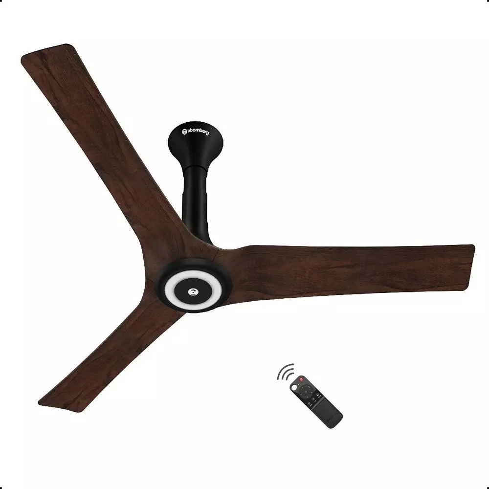 Atomberg Aris Starlight (All Smart) Dark Teakwood 900 mm Ceiling Fan with Remote