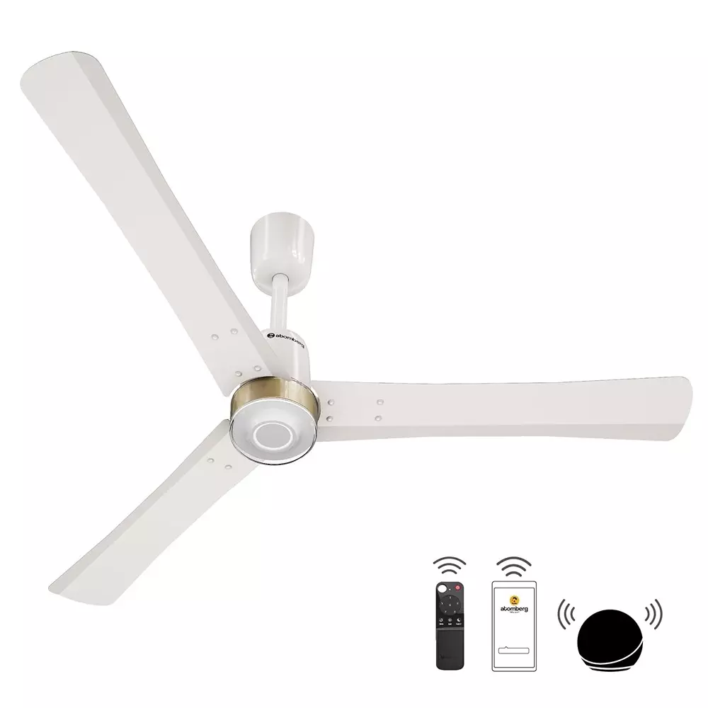 Atomberg Renesa Elite Smart Pearl White 1400 mm Ceiling Fan with Remote