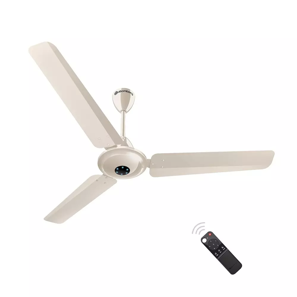Atomberg Ikano Seasand Ivory 1400 mm Ceiling Fan With Remote
