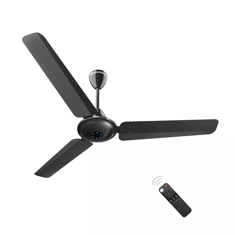 Atomberg Ikano Gloss Black 1400 mm Ceiling Fan With Remote