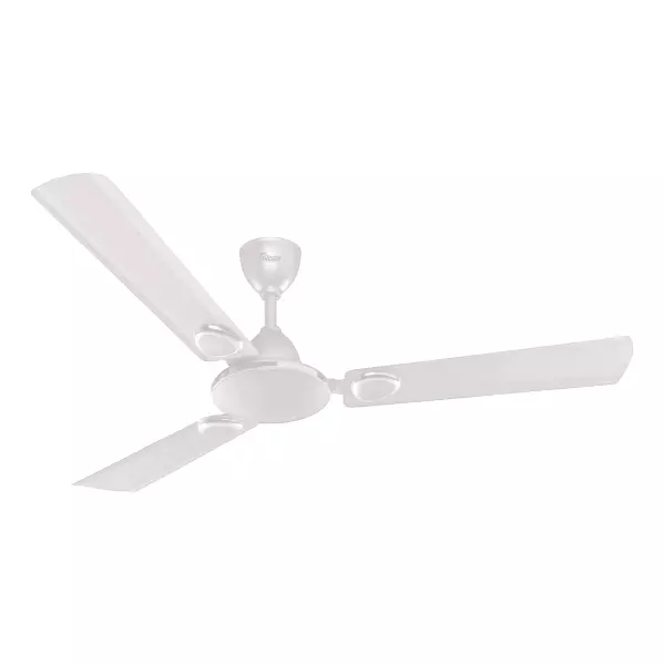 Glister Aster 75 W Ceiling Fan 600 mm (23 inch) Sweep Size 400 RPM Aluminium Milky White