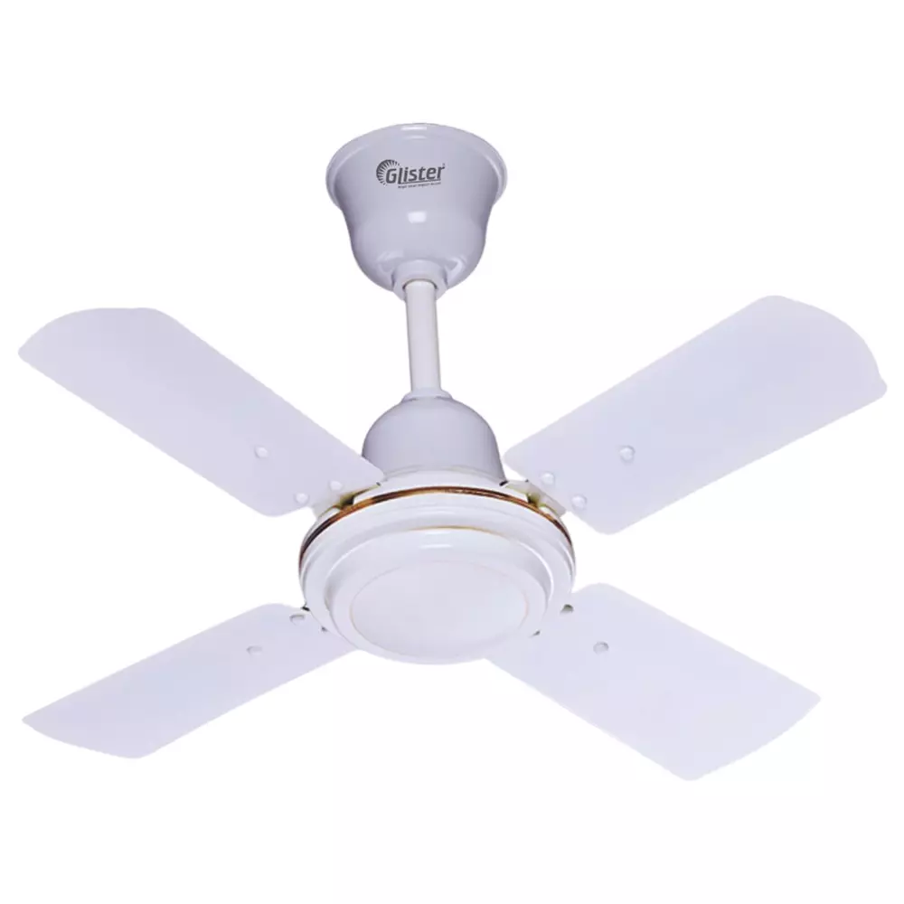 Glister New Lilly 60 W Ceiling Fan 600 mm (23 inch) Sweep Size 400 RPM Aluminium