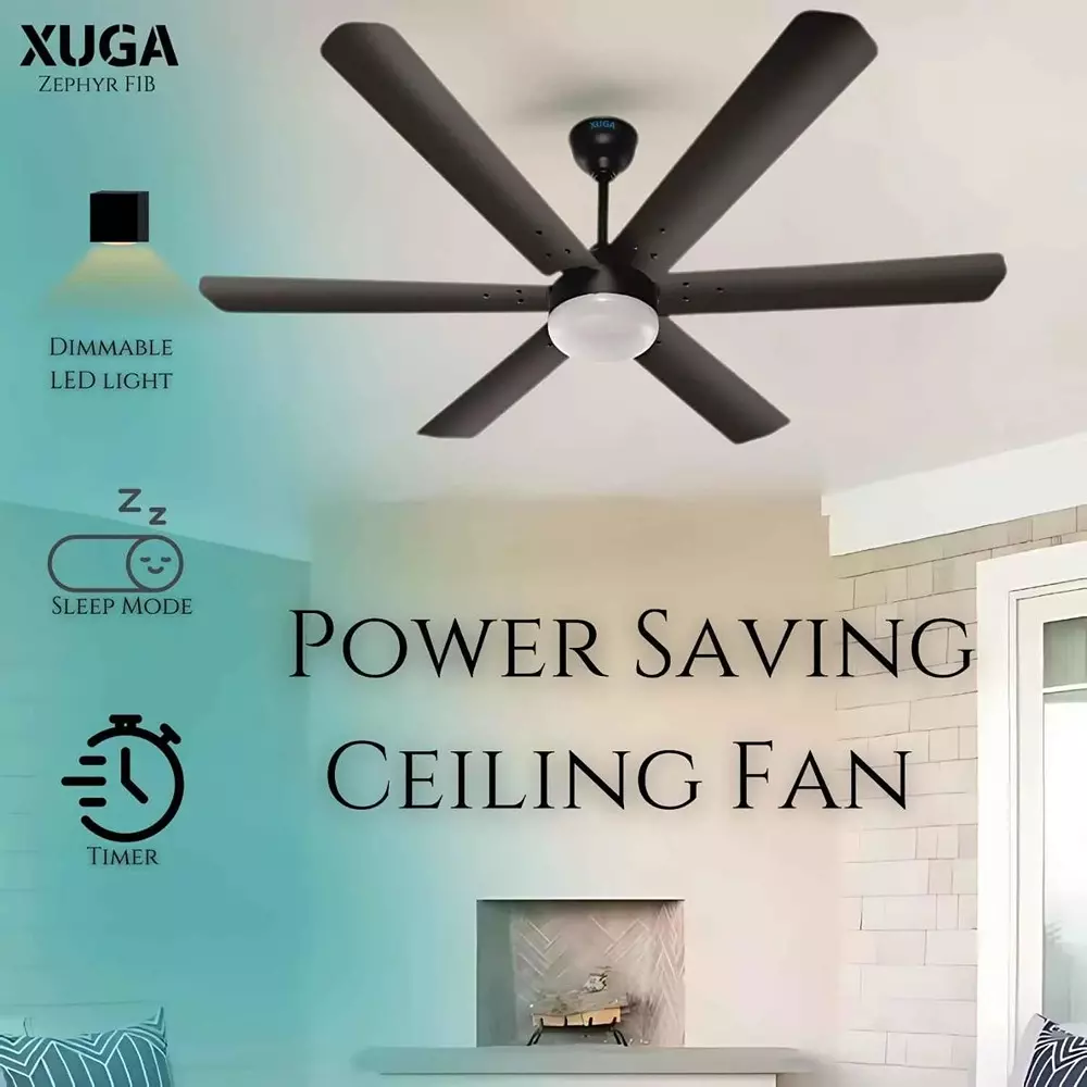 xuga-ceiling-fan-210-cmm-air-flow-bldc-motor-6-blades-320-rpm-1200-mm-sweep-size-5-star-rating-black-color-zephyr-f1b