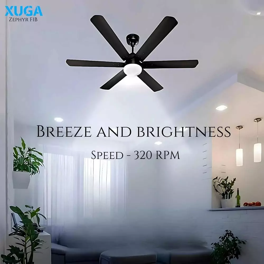 xuga-ceiling-fan-210-cmm-air-flow-bldc-motor-6-blades-320-rpm-1200-mm-sweep-size-5-star-rating-black-color-zephyr-f1b