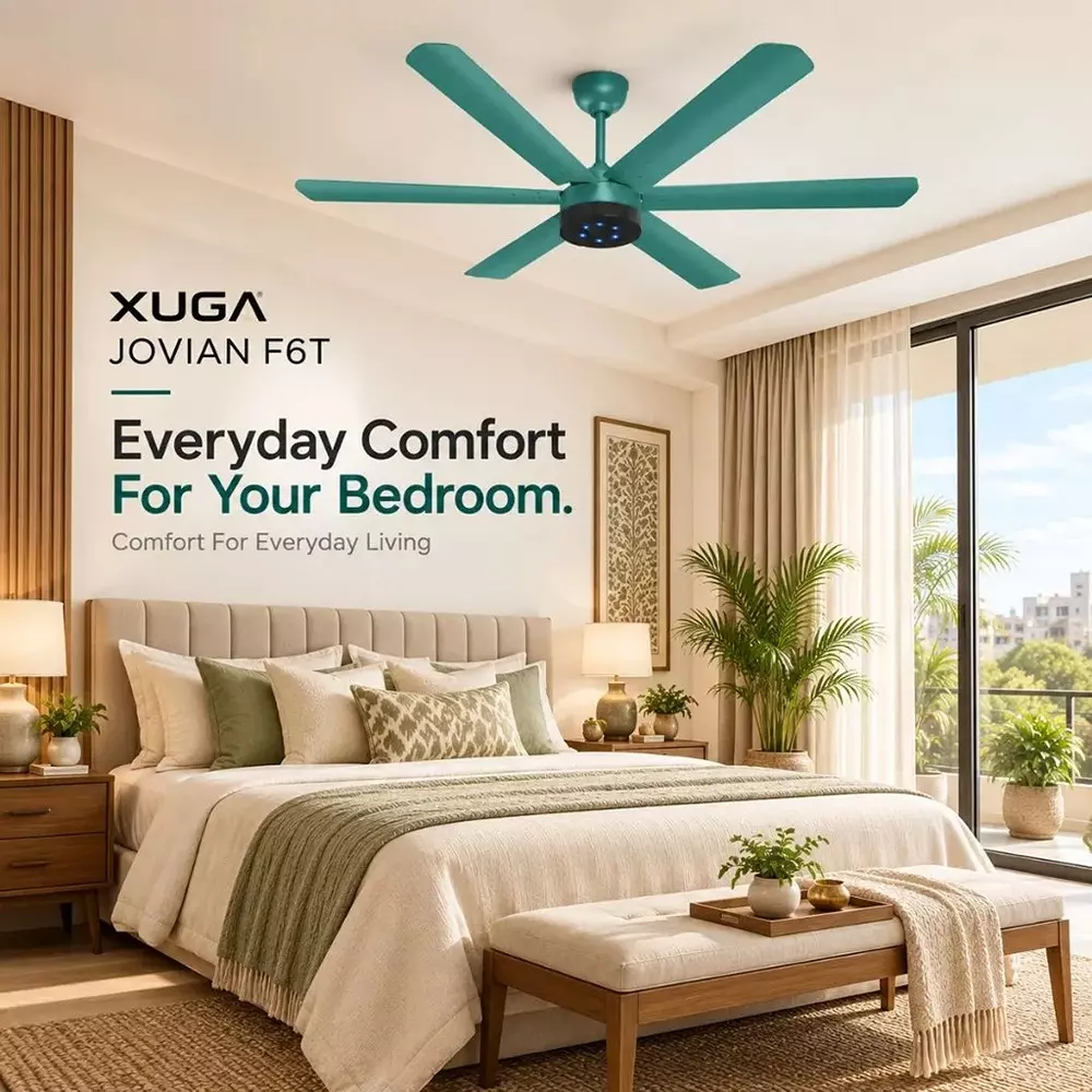 xuga-ceiling-fan-210-cmm-air-flow-6-blades-320-rpm-1200-mm-sweep-size-teal-dual-color-jovian-f6t
