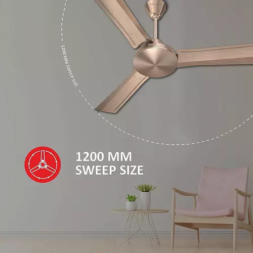 Havells EP Trendy ES Antique Copper 1200 mm Ceiling Fan, FHCTR1SACU48
