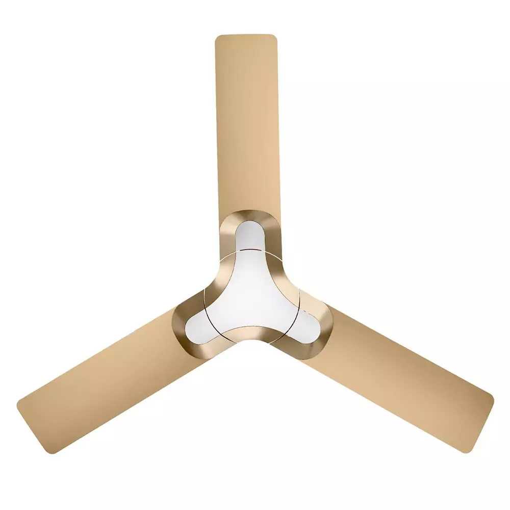 RR Signature NEW YORK BROOKLYN Ceiling Fan Champagne Gold 1200 mm Sweep 350 RPM