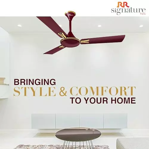 RR Signature AUDIE Ceiling Fan Cedar Brown 1200 mm Sweep 350 RPM