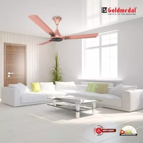 Goldmedal Senora Ceiling Fan Rose Gold 1200 mm, SCFP300948MQRGD