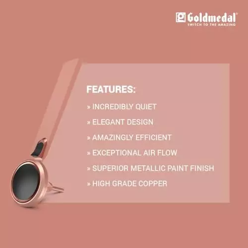 Goldmedal Senora Ceiling Fan Rose Gold 1200 mm, SCFP300948MQRGD