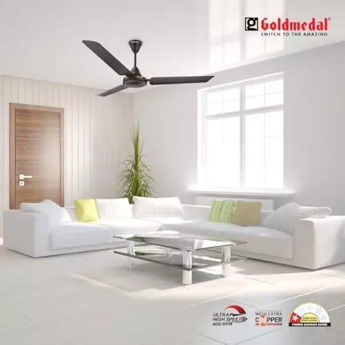 Goldmedal Volt 400 Ceiling Fan Tangy Coffee 1200 mm, SCFS501648GLTCO