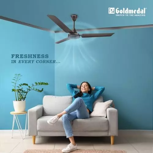 Goldmedal Volt 400 Ceiling Fan Tangy Coffee 1200 mm, SCFS501648GLTCO