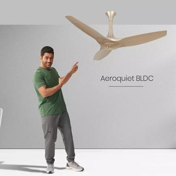 Orient BLDC Premium Aeroquiet Noiseless Ceiling Fan with Remote Mystic Gold 1200 mm 35 W 3 Blades 310 RPM