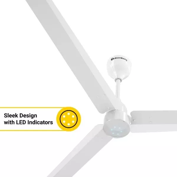 Atomberg Renesa Gloss White 1400 mm Ceiling Fan With Remote Control