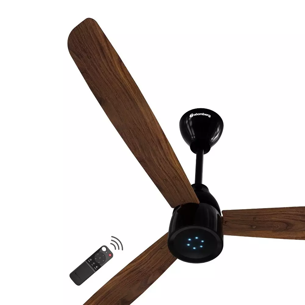 Atomberg Renesa Prime Dark Walnut 1200 mm Ceiling Fan With Remote Control