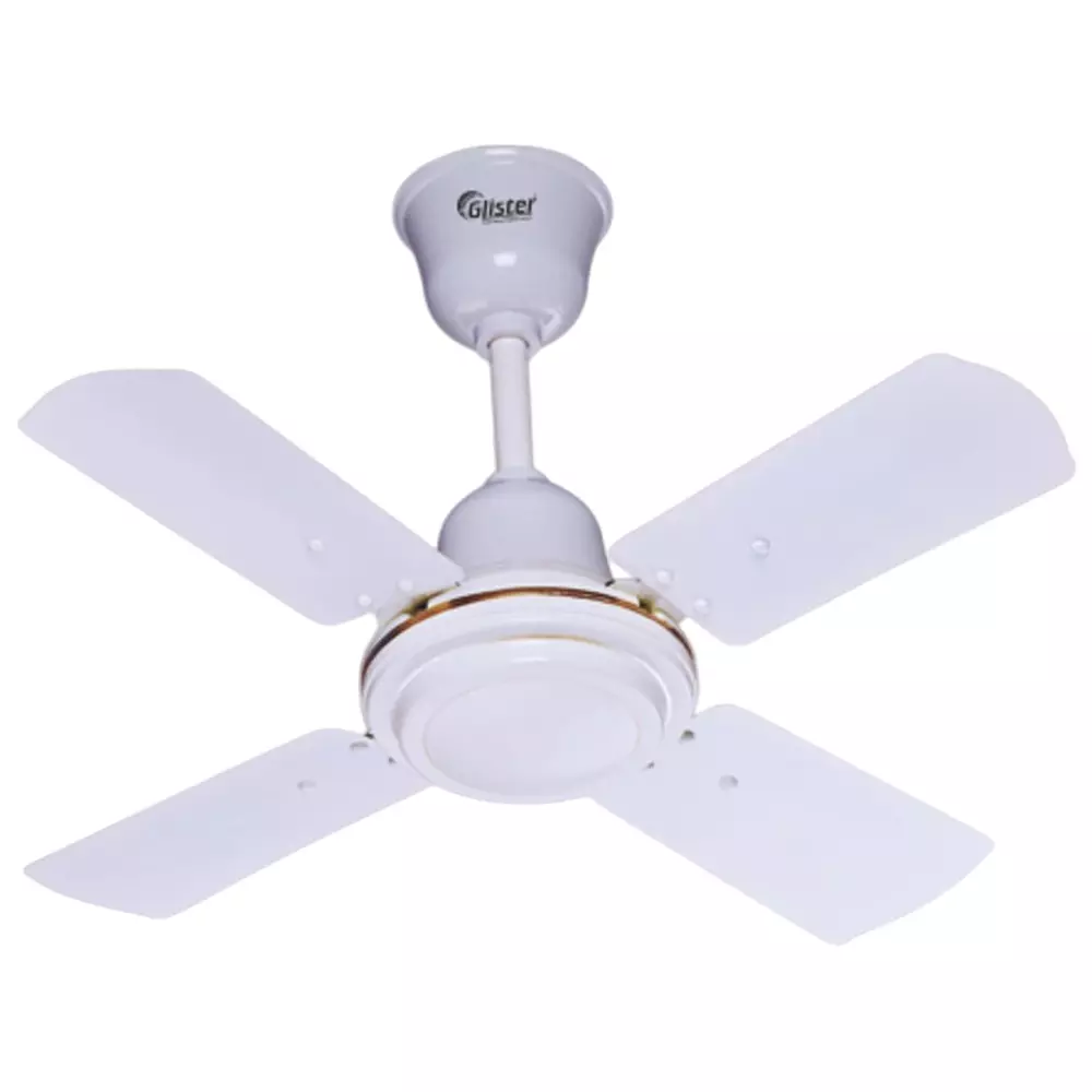 Glister Breeze 75 W Ceiling Fan 600 mm (23 inch) Sweep Size 400 RPM Aluminium White