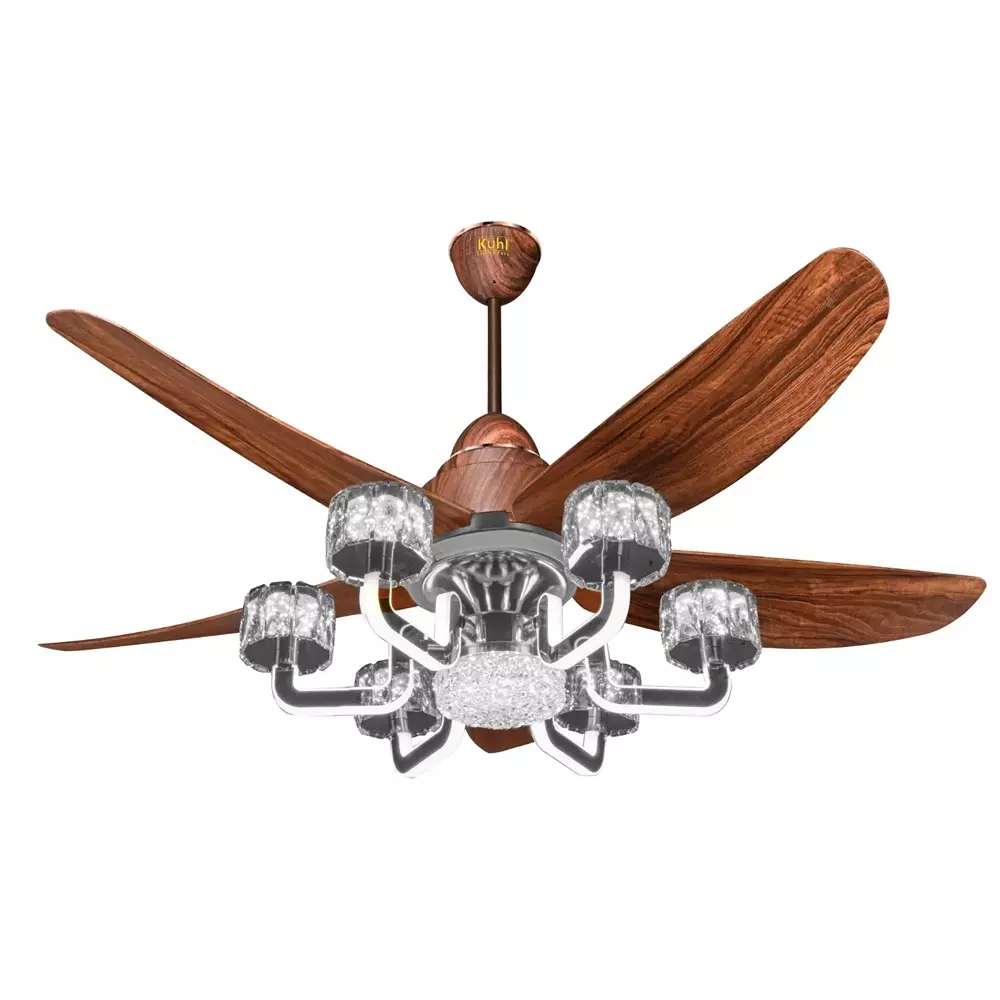 Kuhl Ceiling Fan Centurai-5 1320 mm Sweep Size 38 W 5 Blades Teak Wood color
