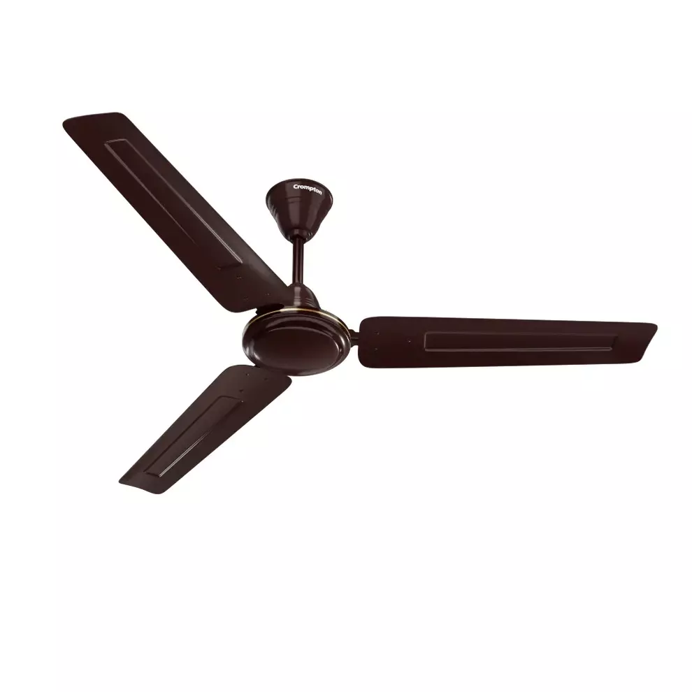 Crompton Ceiling Fan 1200 mm Sweep Size 72 Watt 380 RPM Lustre Brown, Surebreeze Sea
