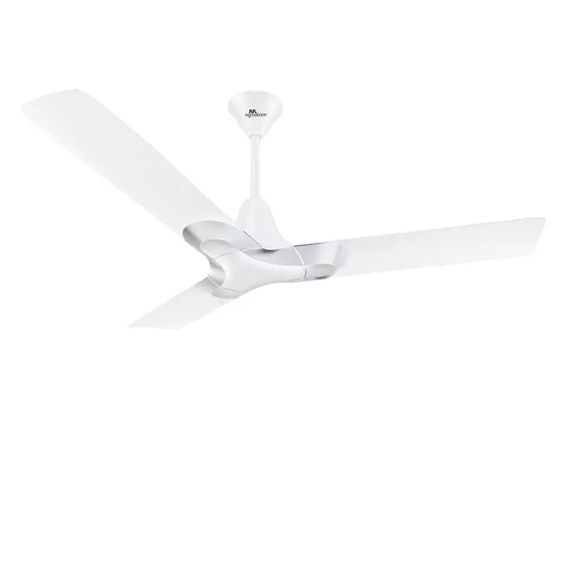 RR Signature NEW YORK BROOKLYN Ceiling Fan Chrome White 900 mm Sweep 460 RPM