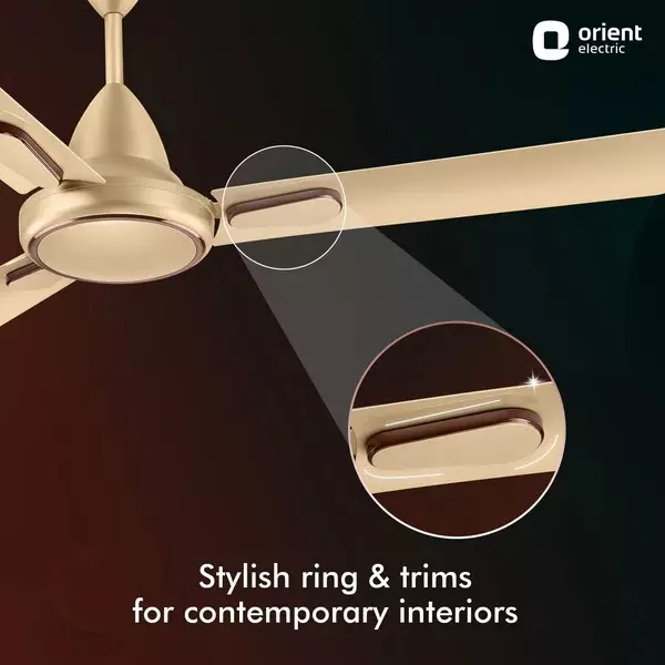 Orient BLDC Deco Hector Ceiling Fan with Remote Royal Manioca 1200 mm 32 W 3 Blades 350 RPM