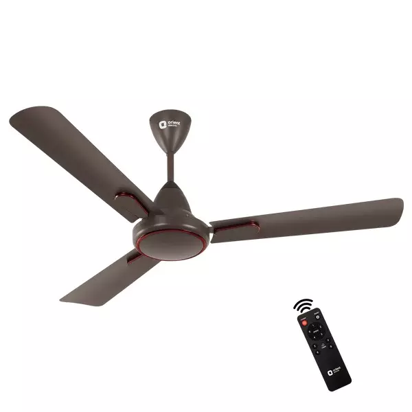 Orient BLDC Deco Hector Ceiling Fan with Remote Metallic Bronze Copper 1200 mm 32 W 3 Blades 350 RPM