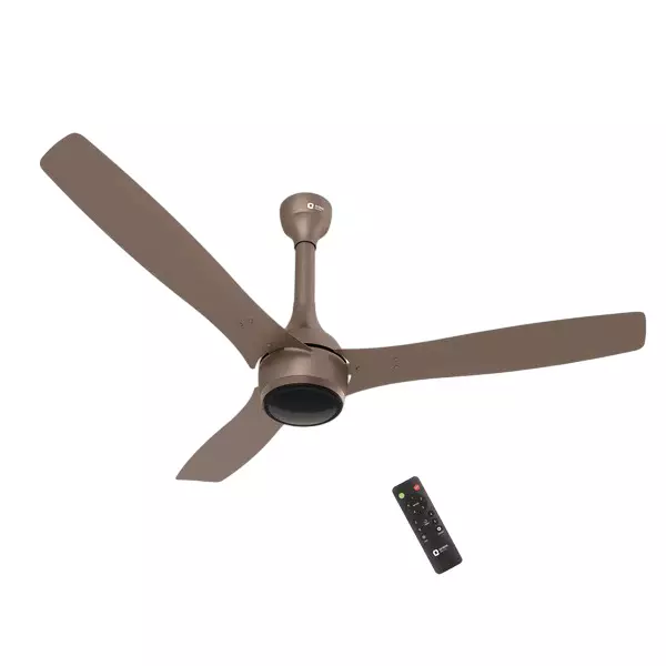 Orient BLDC Premium Aeon Antidust Ceiling Fan with Remote Tangerine Brown 1200 mm 32 W 3 Blades 350 RPM