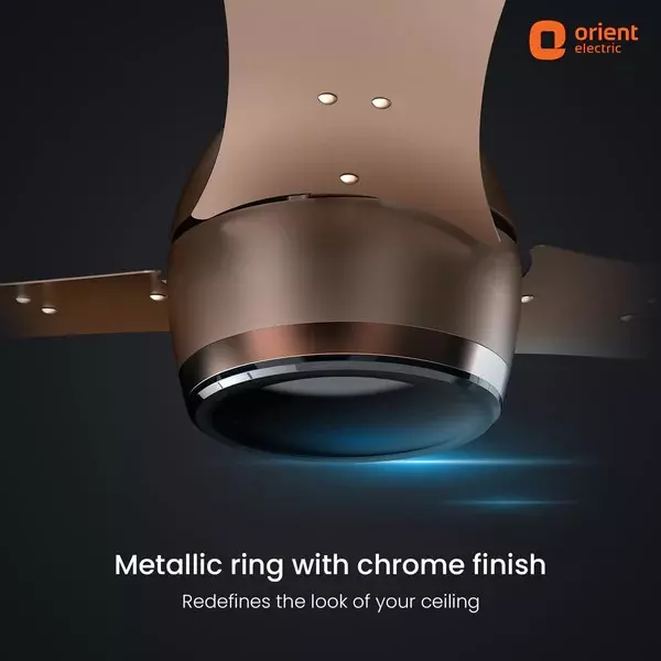 Orient BLDC Premium Aeon Antidust Ceiling Fan with Remote Tangerine Brown 1200 mm 32 W 3 Blades 350 RPM