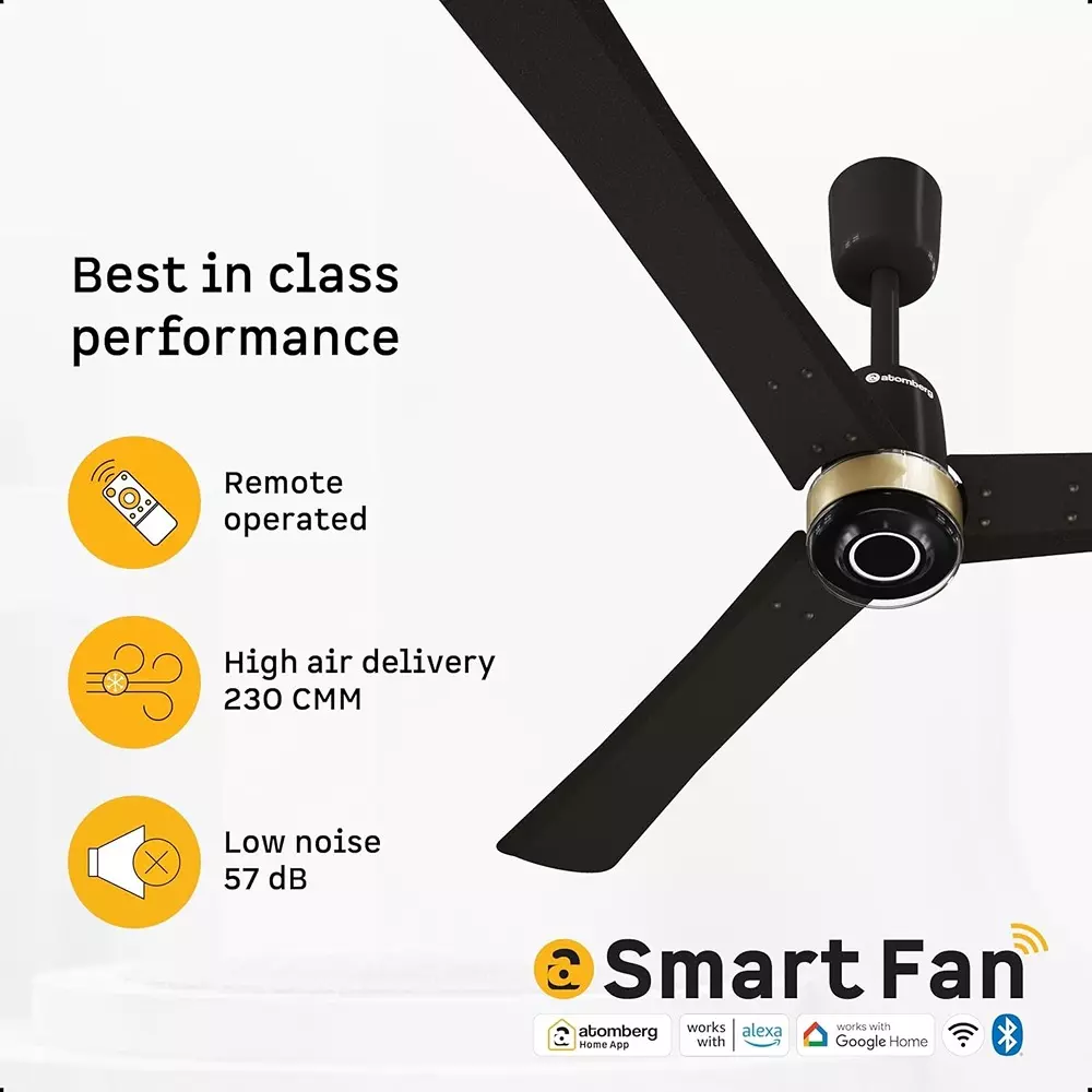 Atomberg Renesa Elite Smart Ritz Blue 1400 mm Ceiling Fan with Remote