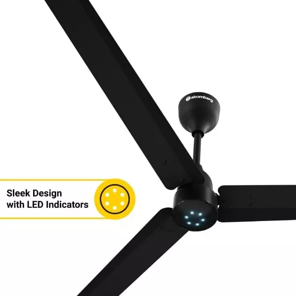 Atomberg Renesa Midnight Black 900 mm Ceiling Fan With Remote Control
