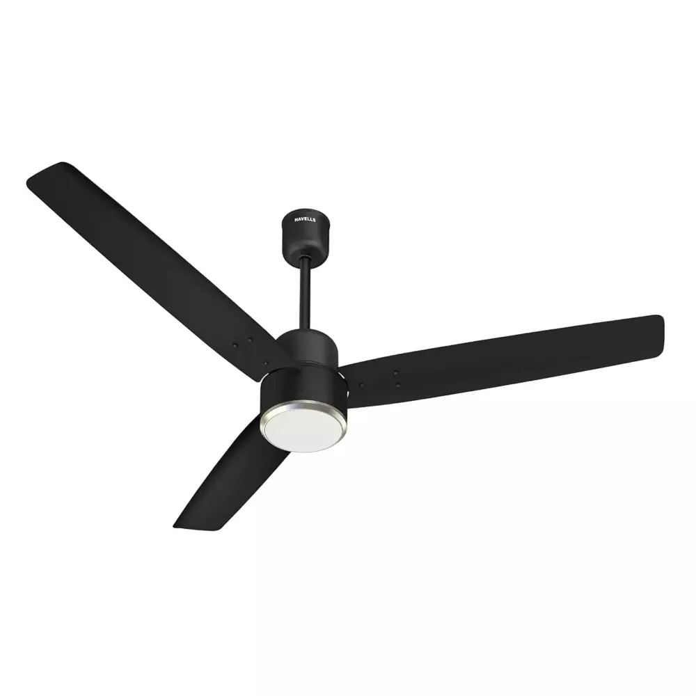 Havells Epic Underlight BLDC Ceiling Fan with Remote 1200 mm Sweep Size Matt Black, FHCUE5SMBL48