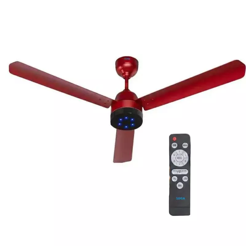 XUGA Ceiling Fan 220 CMM Air Flow BLDC Motor 3 Blades 380 RPM 1200 mm Sweep Size 5 Star Rating Red Color, Aether F7R